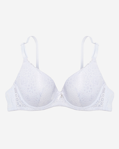 Balta moteriška liemenėlė su paminkštinimais- Apatinis trikotažas