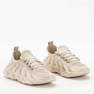 Moteriški smėlio spalvos sportiniai bateliai su unikaliu Octapiso padu - Avalynė