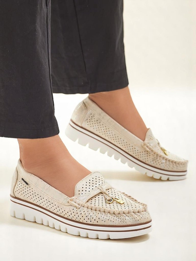 Royalfashion Женские перфорированные мокасины Elissas