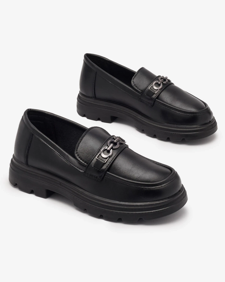 Juodi moteriški mokasinai Wenoci - Avalynė