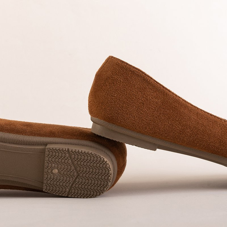 Коричневые женские лоферы со стразами Felisa