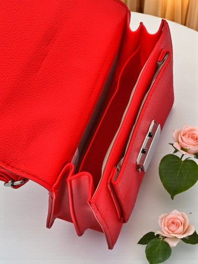 Royalfashion Moteriška vokelio formos rankinė su rankena Amalthea Avorio