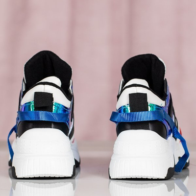 Sportowe buty ugly shoes holograficznymi wstawkami Viridiana - Obuwie