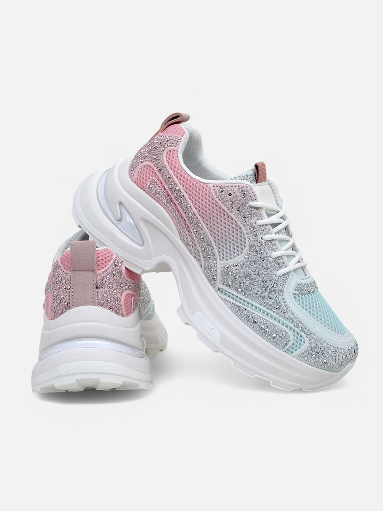 Спортивные кроссовки Royalfashion для женщин с стразами Bloss