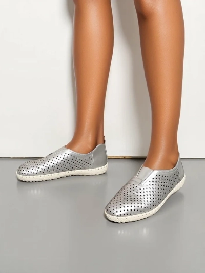 Royalfashion moteriški perforuoti loafers Gofielle
