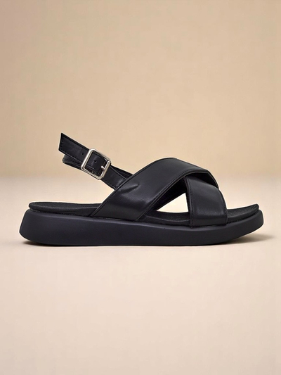 Royalfashion Women's Riva Star sandals on a thicker sole