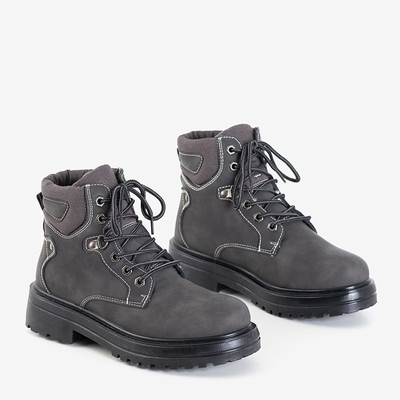 Grafito spalvos moteriški apšiltinti batai Paventia - Avalynė