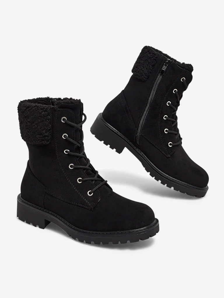 Eko zomšiniai moteriški aulinukai su raišteliais Trevolla