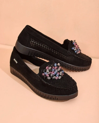 Royalfashion Женские ажурные мокасины из бисера Namis