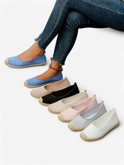 Royalfashion moterški ekokožos espadrilės Aroles