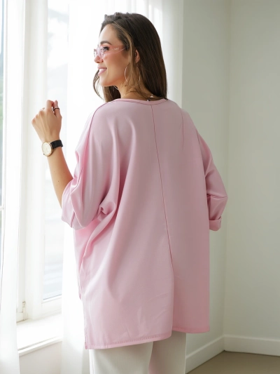 Блузка женская из вискозы Royalfashion с inscriptions из страз