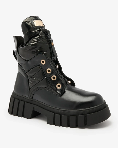 Royalfashion Moteriški juodi batai Selilka