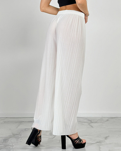 Royalfashion Женские широкие плиссированные брюки