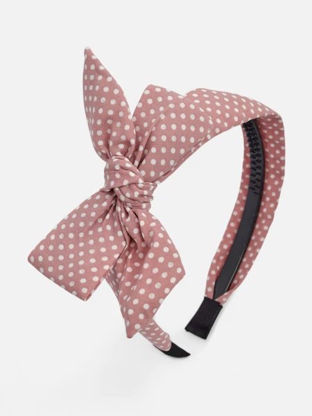 Royalfashion Polka Dot Headband with Bow