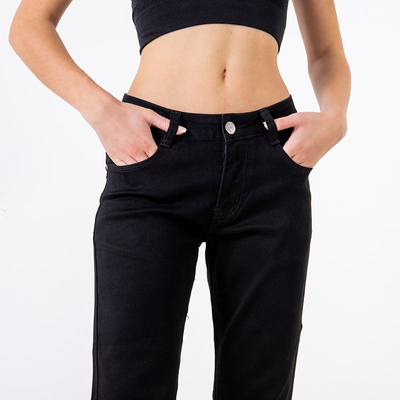 Черные женские джинсовые капри PLUS SIZE