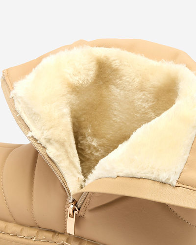 Royalfashion Camel moteriški batai a'la sniego batai Oterika