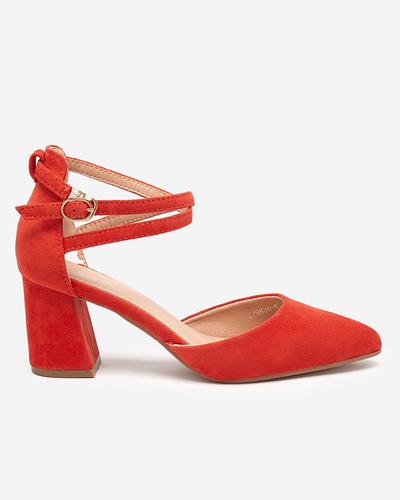 OUTLET Оранжевые женские босоножки на посту Anou-Footwear