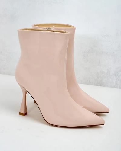 Royalfashion Loori Лакированные женские сапоги на шпильке