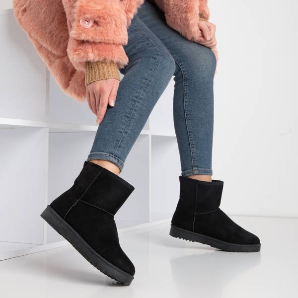 Черные женские зимние ботинки на платформе Nimasa - Обувь