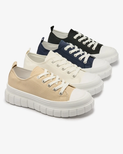 Beige Illinois Moteriški sportbačiai - Avalynė