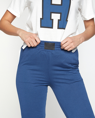 Женский сине-белый спортивный набор