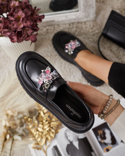 "Royalfashion" Moteriški mokasinai su spalvotais karoliukais "Karonia"