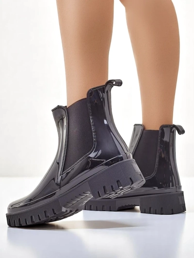 Royalfashion Lakuoti moteriški guminiai botai EriEri