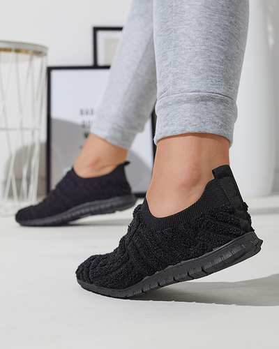 Juodi suvarstomi moteriški sportiniai bateliai Kerliv- Footwear