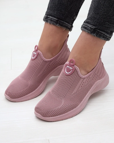 Розовый Женская тканевая спортивная обувь Slip On Regika - Обувь