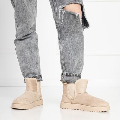 Бежевые женские зимние ботинки Gavi