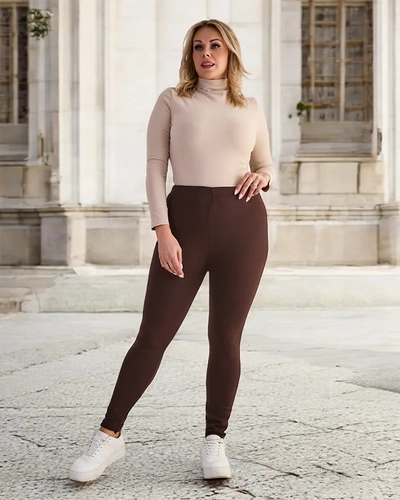 "Royalfashion" Moteriškos apšiltintos tregings kelnės PLUS SIZE