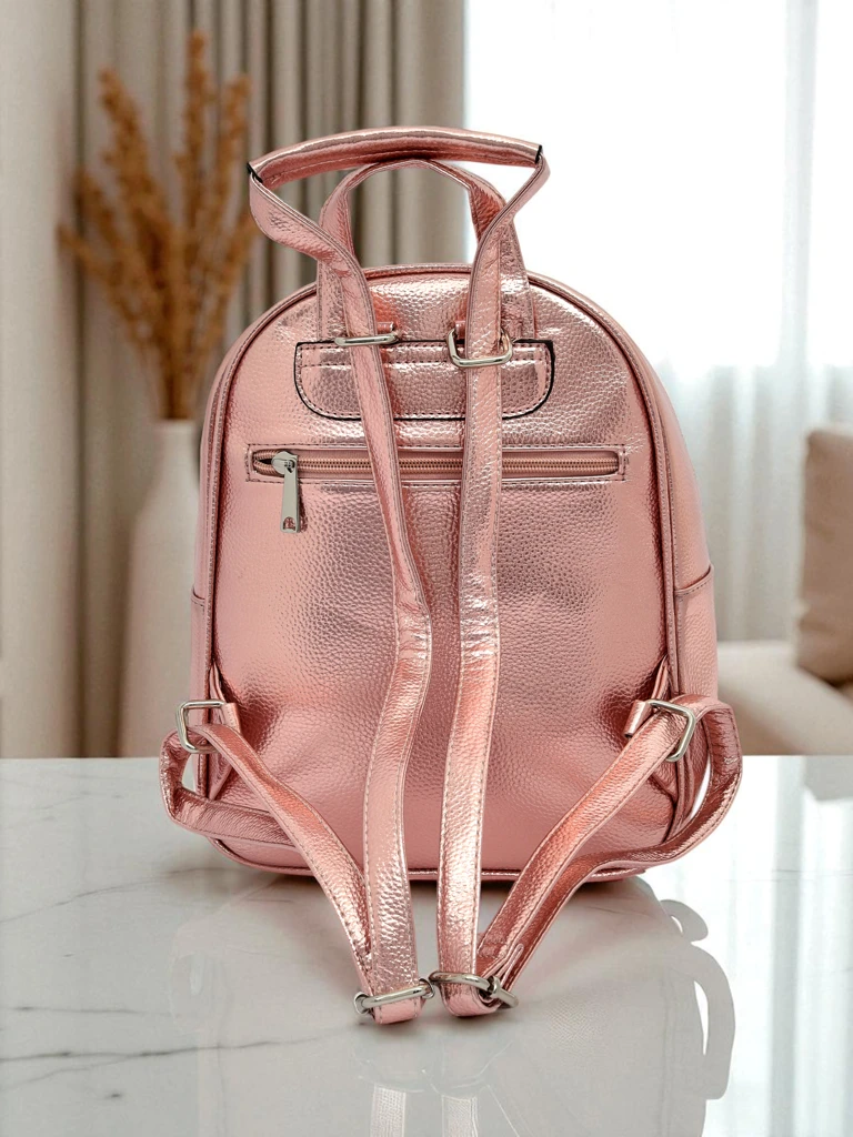 Royalfashion Женский рюкзак из экокожи с металлическими полосками