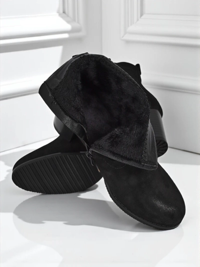 Crimson Echo Suede Booties