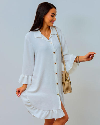 Royalfashion Женское платье oversize с оборкой