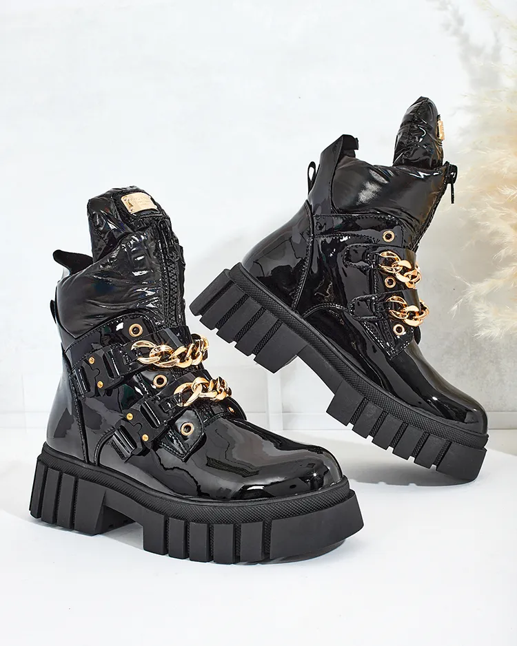 Royalfashion Women's Ebidef Chain Boots