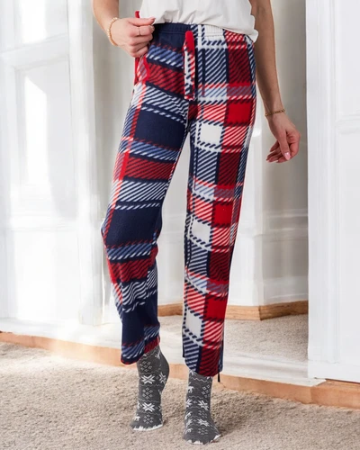 Royalfashion medvilninės kalėdinės moteriškos kelnės iš languotų pižamų