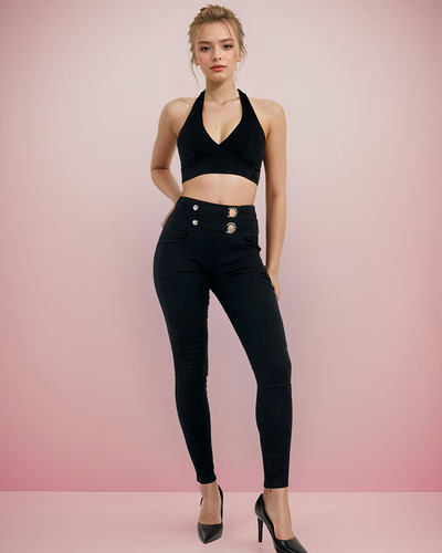 Royalfashion Женские брюки-теггинсы с высокой талией