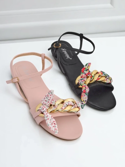 Royalfashion Женские сандалии на плоской подошве BareLuxe