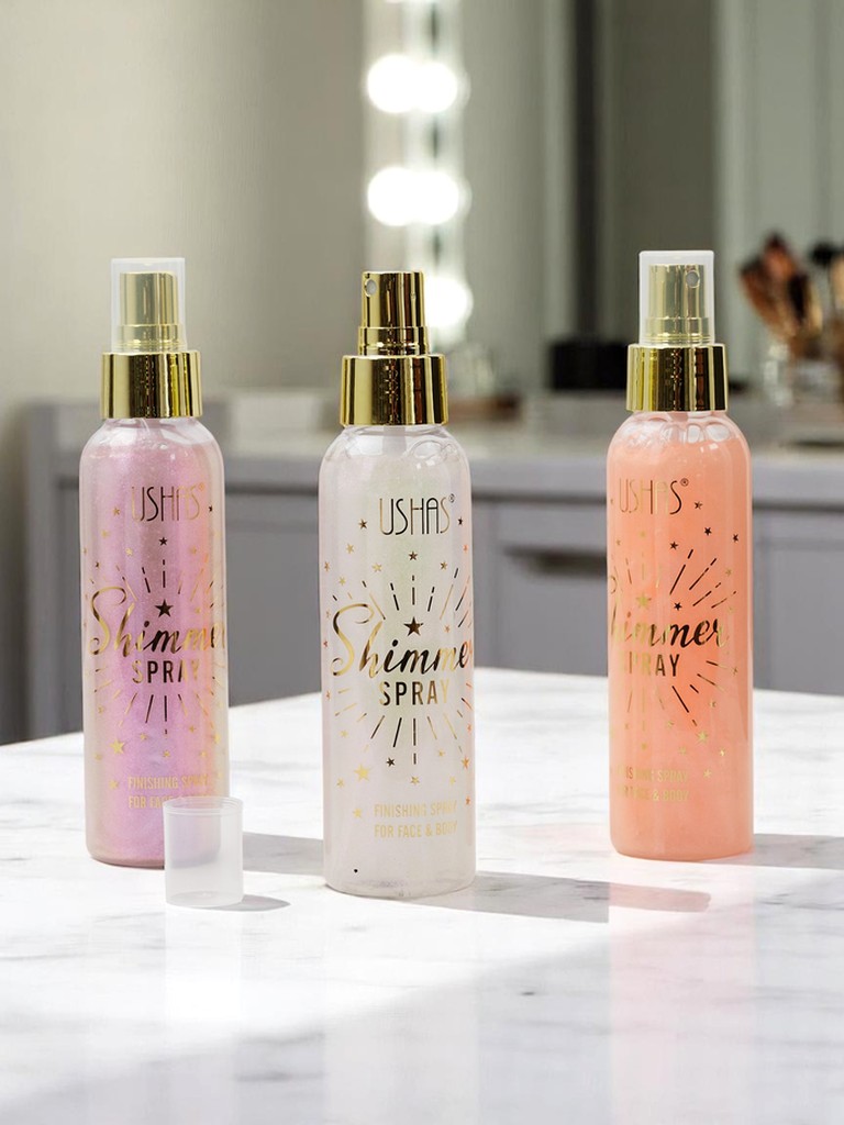 USHAS Summer Spray - Жидкий хайлайтер для лица и тела Pearl