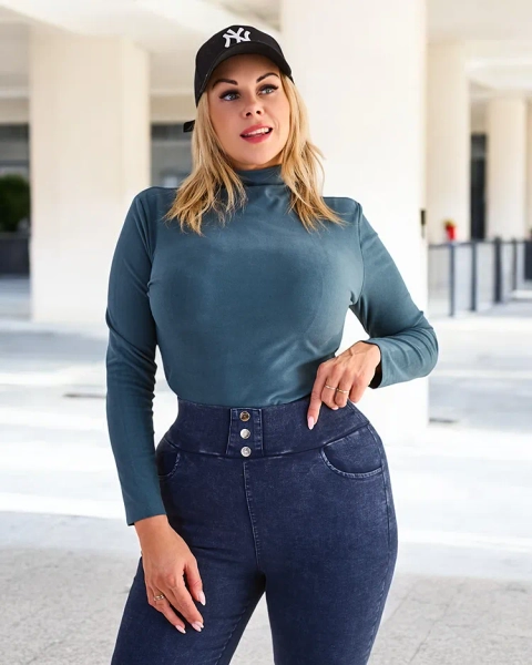 Žalias megztinis golfo apykakle - Drabužiai