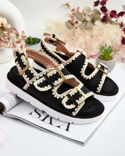 "Royalfashion" Moteriški zomšiniai sandalai "Lunnay eko"