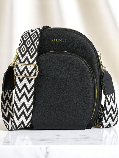 Royalfashion Daugiafunkcinė rankinė-piniginė su dirželiu, dygsniuota kišenė