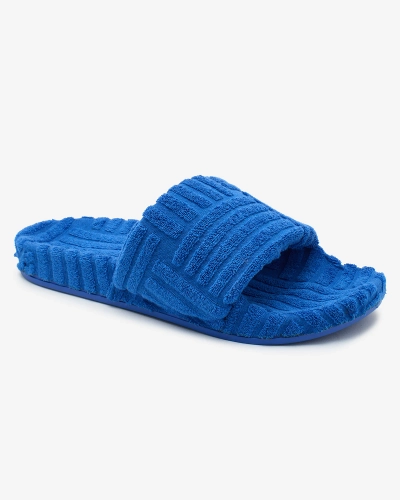 Royalfashion Кобальтовые узорчатые шлепанцы для женщин Ewada