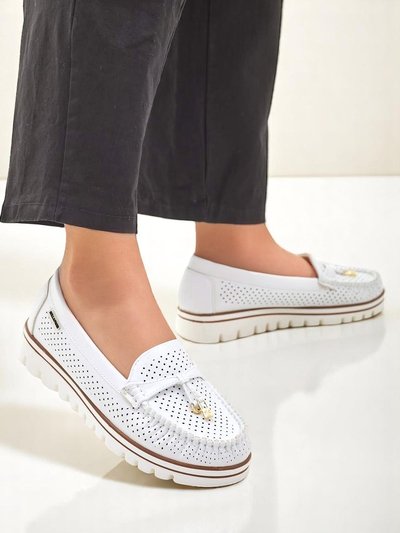 Royalfashion Moteriški perforuoti mokasīnai Elissas