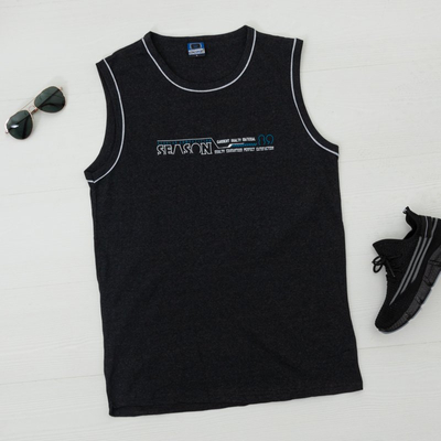 Черная мужская майка