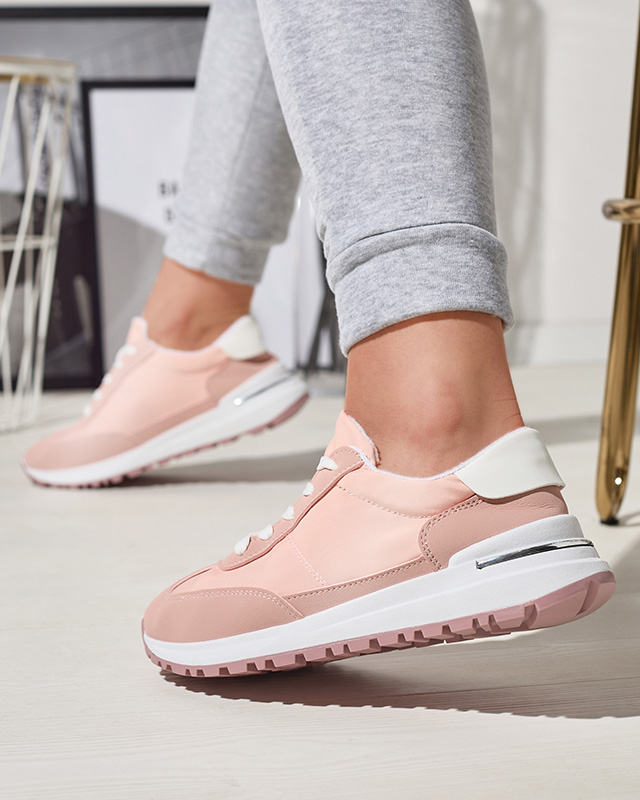 Женские розовые спортивные туфли на шнуровке Sweri - Обувь