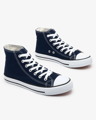 Navy blue moteriški aukštakulniai Elavvi - Avalynė