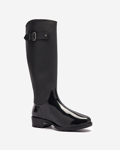 Черные женские веллингтоны до колена Bevirdo- Footwear