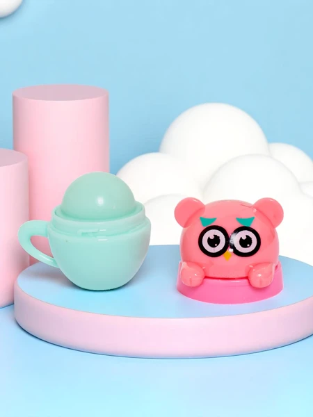 Vaikiškas lūpų balzamas su meškiuku puodelyje – drėkina ir regeneruoja