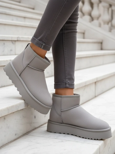 Короткие женские снежные ботинки Royalfashion а-ля Fofio